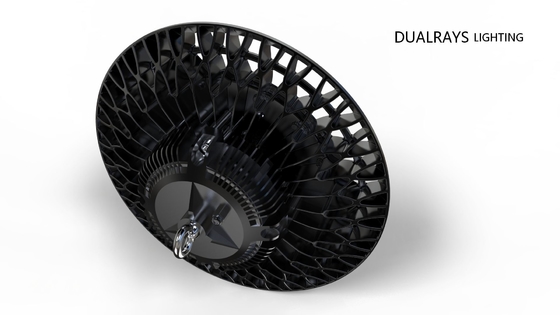 Dualrays UFO LED High Bay Light 50 / 60Hz Die Cast Aluminium 140LPW cho siêu thị