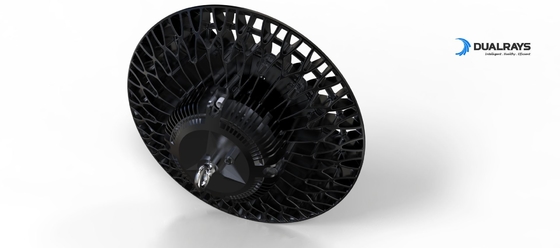 DUALRAYS Thiết bị chiếu sáng LED High Bay công nghiệp với Cảm biến chuyển động khẩn cấp và điều khiển Zigbee DALI
