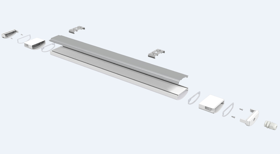 40W LED Tri Proof Light Bãi đậu xe ngầm IP65 Nhà ở PC Nhiệt độ làm việc rộng