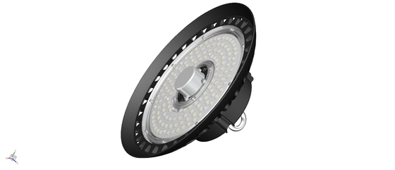 Ánh sáng yếu suy giảm UFO LED High Bay Light 150W 140LPW Tích hợp sẵn chuỗi móc trình điều khiển