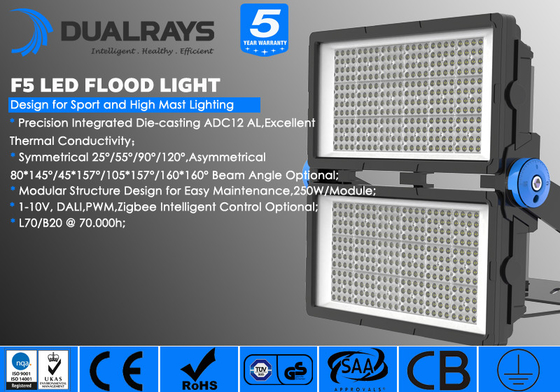 Đèn LED pha môđun 1000W Bảo vệ môi trường Bảo hành 5 năm cho những nơi công cộng