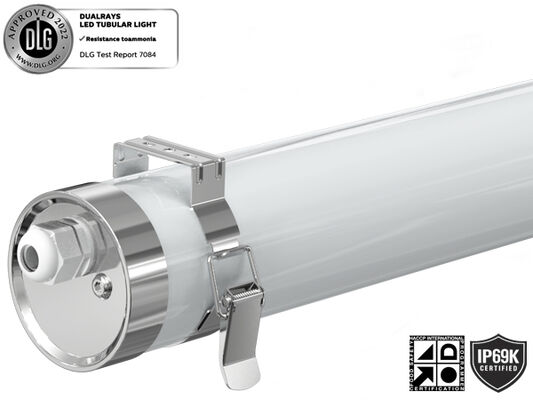 120 ° 200 ° 280 ° 360 ° góc chùm IP69K IP67 TB6 đèn LED ống với 130LPW 160LPW cho nhà máy chế biến thực phẩm ánh sáng