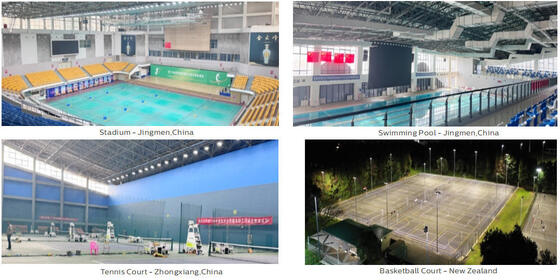 400W SPL4 Đèn thể thao LED mô-đun cho Metal Halide 800W Thay thế bằng các quang học chiếu sáng thể thao chuyên nghiệp khác nhau và điều khiển không dây Zigbee thông minh