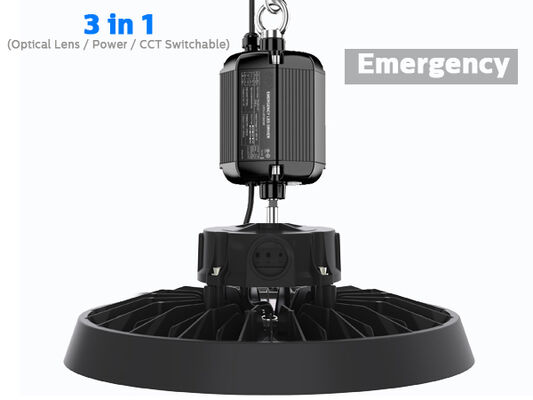 5 năm 100W 150W 200W 3000K đến 6500K 150 lm mỗi W CRI80 IP65 IK08 Kho nhôm ĐÈN ĐÈN KÉP HB5 UFO LED High Bay Light