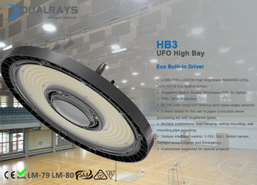 Châu Âu Kho hàng Dự trữ UFO High Bay Lighting IP65 UFO LED High Bay Light với PC Lens