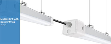 Dây đơn hoặc đôi có thể liên kết IP65 Bãi đậu xe ngầm không thấm nước Ánh sáng 5ft 60W LED Tri Proof Light Fixture