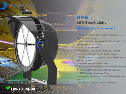 400W LED ngoài trời sân vận động thể thao đèn lũ 6500K cho sân chơi nhỏ với CE ROHS SAA