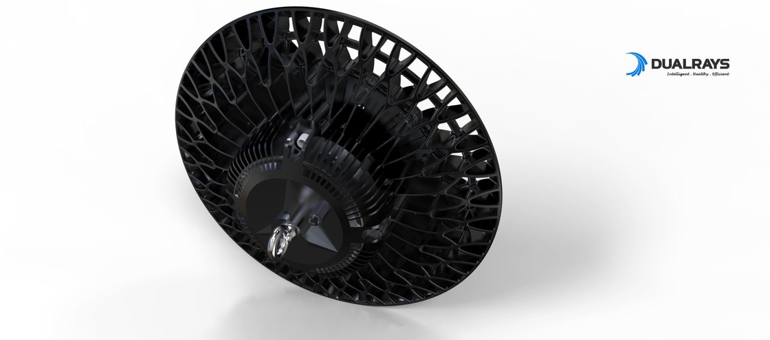 DUALRAYS Thiết bị chiếu sáng LED High Bay công nghiệp với Cảm biến chuyển động khẩn cấp và điều khiển Zigbee DALI