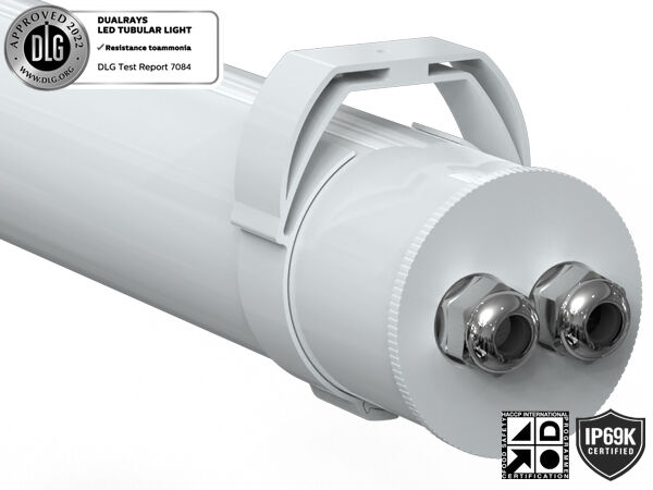 1.5m 60W IP69K IK10 TB7 đèn LED ống cho nông trại với 3 hoặc 5 dây dẫn thông qua kết nối