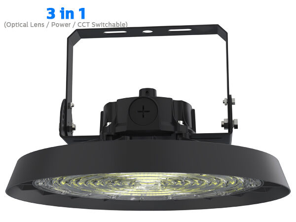 200lm/W IP66 IK08 ENEC RG1 Nhôm dùng cho ĐÈN DUALRAYS HB5 Đèn Bay Cao 200W 1-10V 120-277V Nhà kho có thể điều chỉnh độ sáng Phòng Hậu cần Nhà máy 100000h