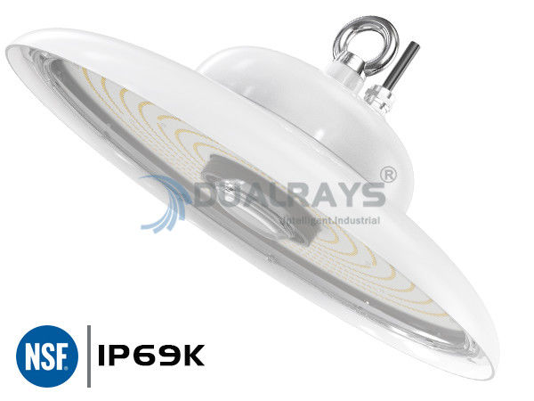 UFO High Bay Light IP69K IK10 150W 140LPW Food Factory Siêu thị