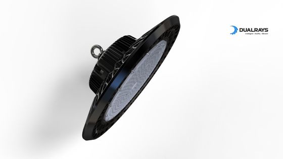 SMD3030 UFO LED High Bay Light 100W IP65 140LPW Ống kính quang học Bảo hành 5 năm