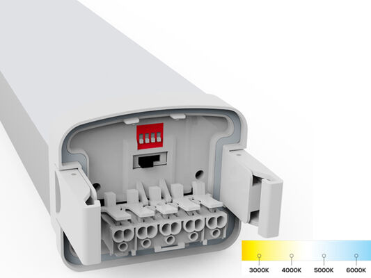 Đèn LED chống thấm nước Tri ánh sáng dẫn hơi IK10 Treo trần Lắp đặt lắp đặt